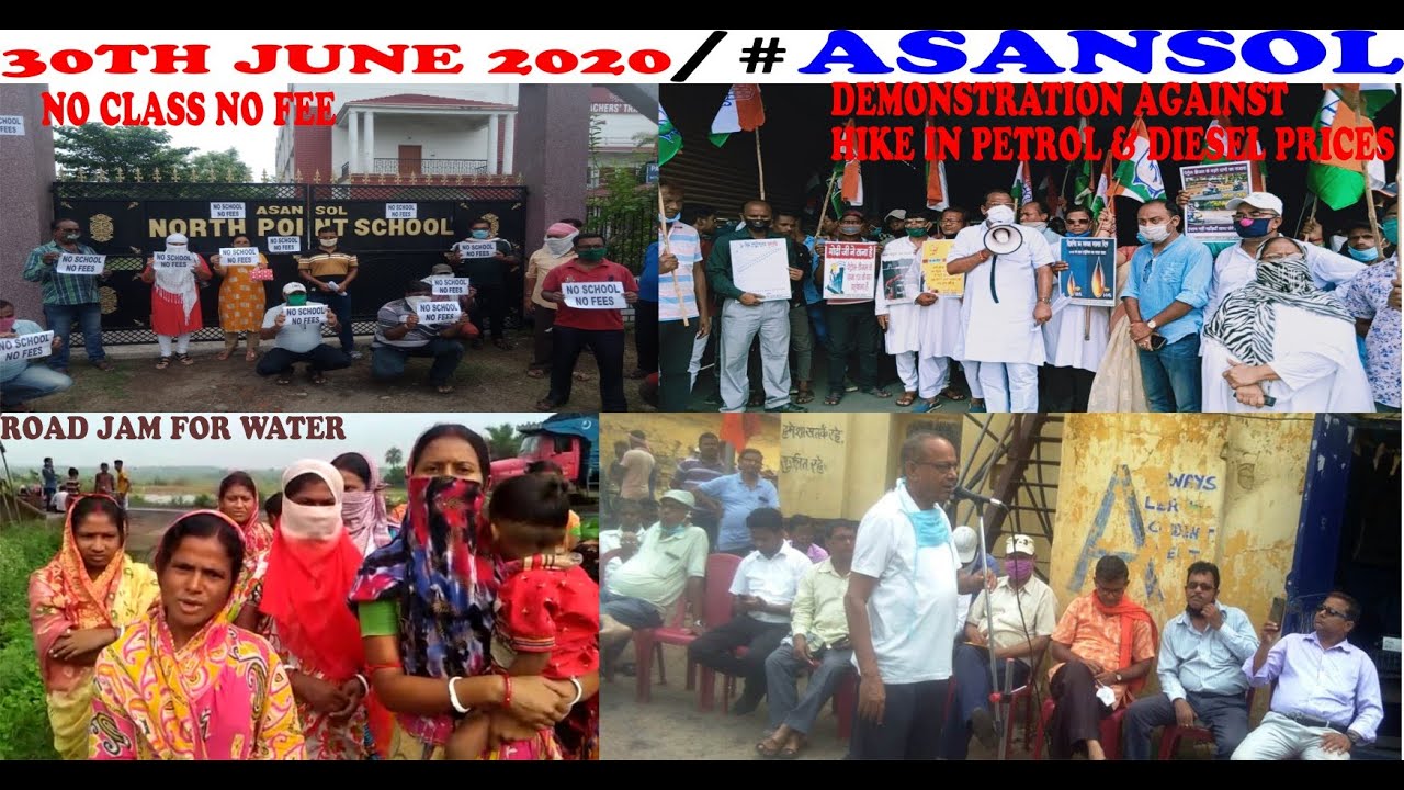 30JUNE2020 ASANSOL SCHOOL FEES HIKE PETROL DIESEL WATER MEETING FOR