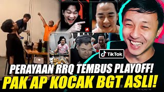 PERAYAAN RRQ TEMBUS PLAYOFF! PAK AP KOCAK BGT ASLI! REACTION TIKTOK MOBILE LEGEND