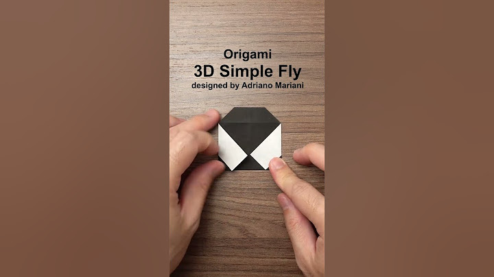 ORIGAMI FLY (Adriano Mariani) #shorts