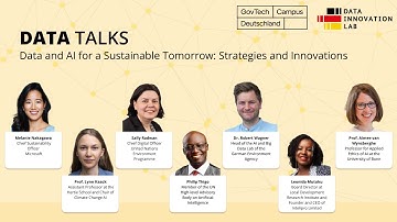 Data Talks - "Data and AI for a Sustainable Tomorrow: Strategies and Innovations" - 31 January 2024