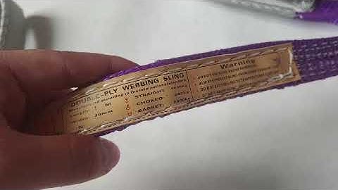 Dây cáp vải cẩu hàng bản dẹp 1 tấn, Hệ số 5:1, dài 1m-10m, chất liệu 100% Polyeter