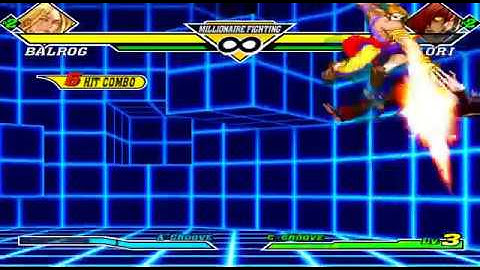 Vega (Balrog) Capcom Vs SNK 2 A Groove Combos (basic)