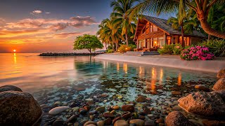 картинка: Tropical Chillout House Music ~ Закат, Пляжные Вайбы, Расслабляющий Дип-Хаус Микс