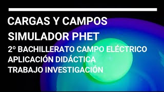 CARGAS Y CAMPOS  UNA TAREA DE INVESTIGACIÓN PARA 2º BACHILLERATO USANDO EL SIMULADOR DE PHET