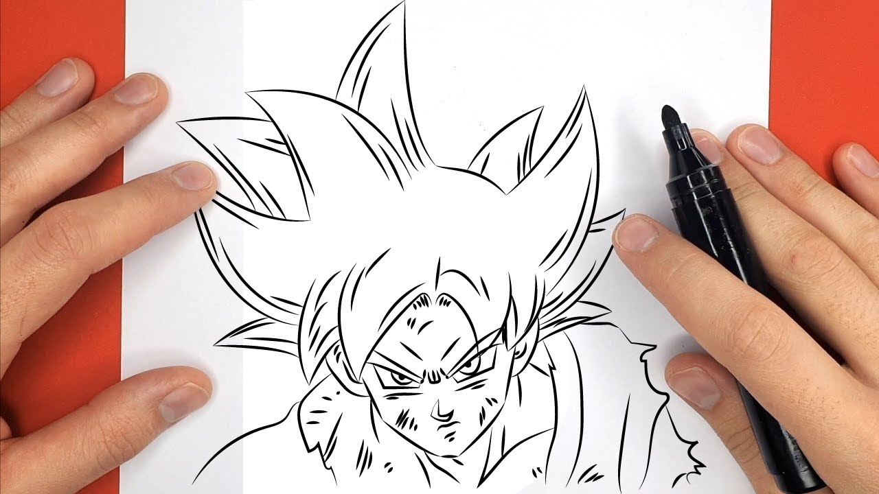 Como desenhar Goku instinto superior #aprendendoadesenhar