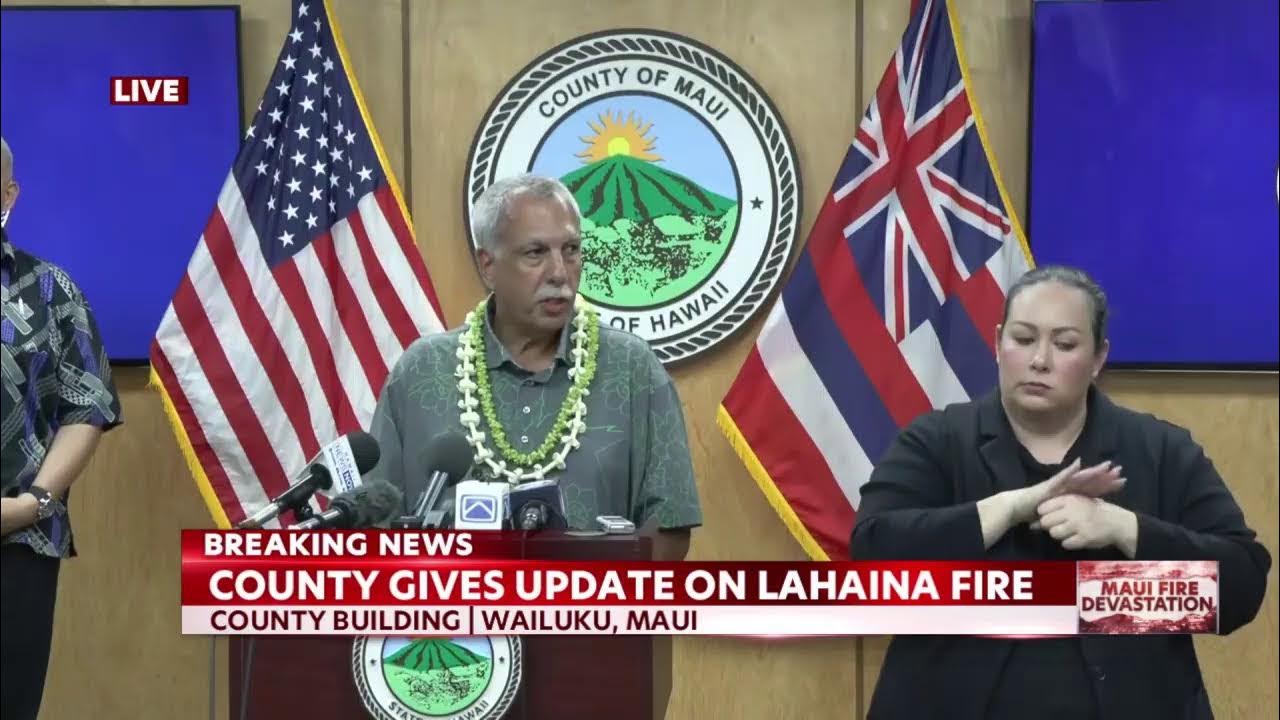 Mayor Bissen state and federal officials provide updates on Maui wildfire recovery efforts  KITV