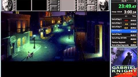 Gabriel Knight: Sins of the Fathers  any% speedrun in 44:50