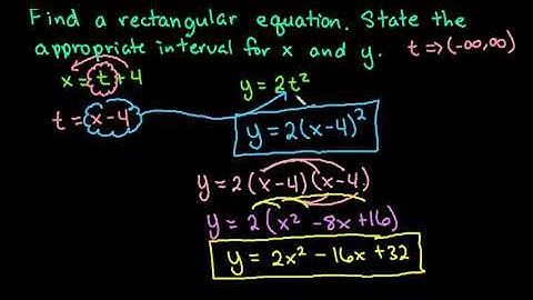 Convert Parametric Equation to a Rectangular Equation