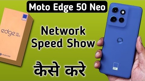 Motorola Edge 50 Neo network speed kaise show kare, how to show internet speed on status bar in moto