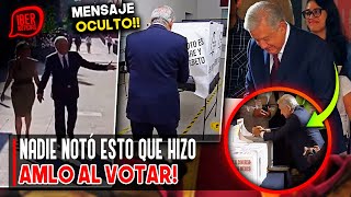 NADIE NOTÓ ESTO QUE HIZO AMLO ¡al llegar a votar este 2 de Junio! apareció CLAUDIA,XOCHITL Y M..