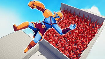 WHO CAN SURVIVE RED ZOMBIE PIT FALLING | TABS - Totally Accurate Battle Simulator