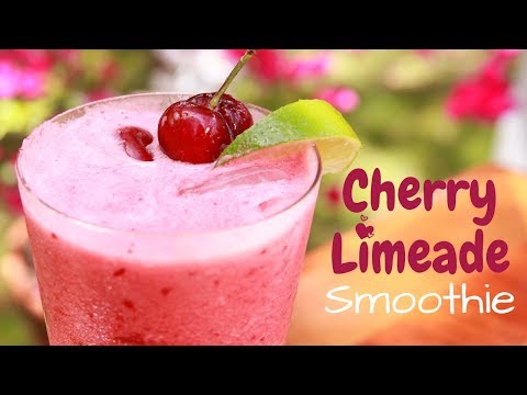 Fresh Cherry Limeade Smoothie | Delicious, Homemade, and Healthy