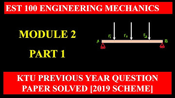 KTU Engineering Mechanics | module 2 | Previous University Question Paper Solutions | part1
