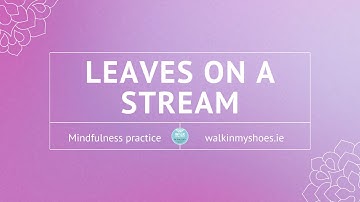 Leaves on a Stream | Mindfulness practice