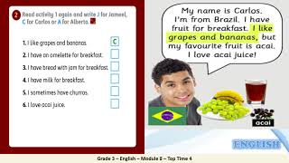 Grade 3   English   Module8  Top Time4