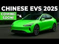 10 Chinese Electric Cars Coming in 2025