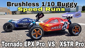 HSP XSTR Pro VS Redcat Tornado EPX Pro (Brushless 1/10 Buggy Battle)