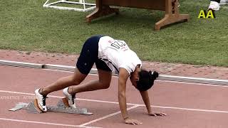 Women's 400m Final - All India Police Athletics New Delhi 2018 - Ayana Thomas Of CRPF gets the Gold