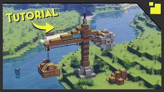How To Build a Small Crane in Minecraft!! [Tutorial 2021]