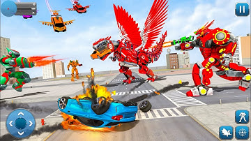 Dino Robot Transform Limo Car Simulator Games | Transform Car & Bike Transform Robot Android Games