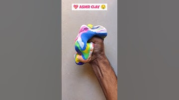 🤯SATISFYING CLAY ASMR💖🤤 #asmr #satisfying #shorts #slime #clay #relaxing #oddlysatisfying #ytshorts