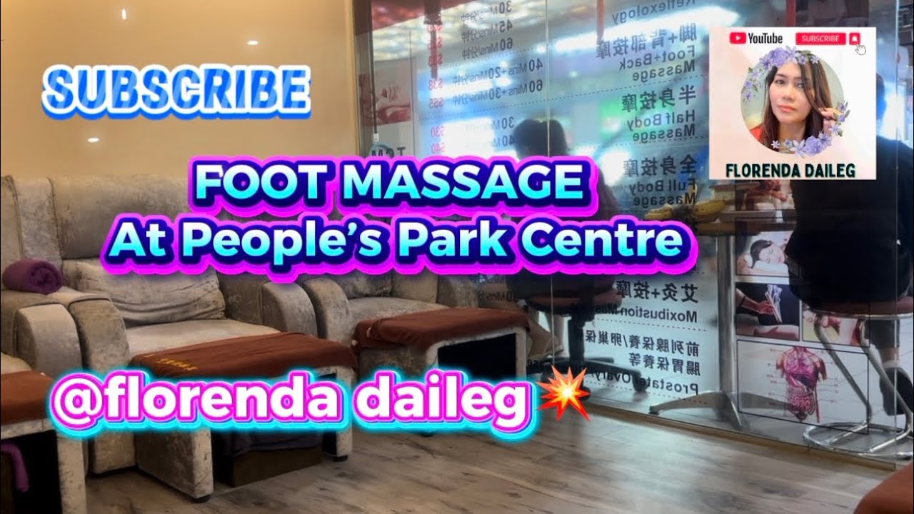 Foot Massage at People’s Park Centre!💥