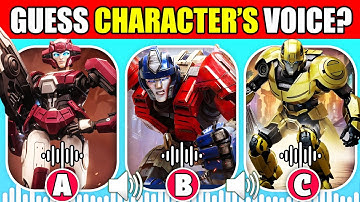 Can You Guess The TRANSFORMERS ONE Character by their Voice? 🔊 | Movie Voice Quiz | Optimus Prime