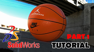 Basketball Ball Solidworks Visualize Tutorials Advanced Techniques - PART 1