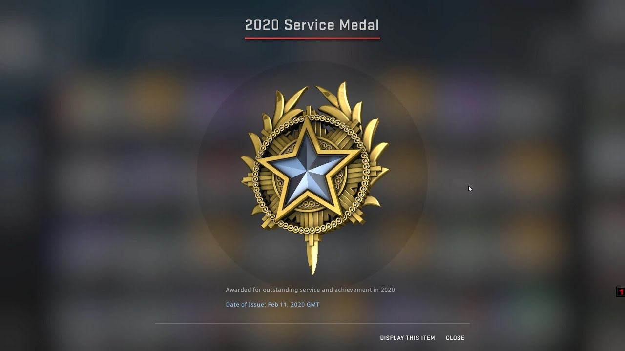 how to get cs go service medal 2016