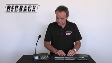 A 4580/86 Redback Public Address Paging System