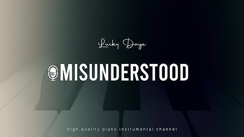 Lucky Daye - Misunderstood (Piano Inst)