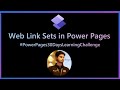 Web link sets in power pages  custom menu in power pages