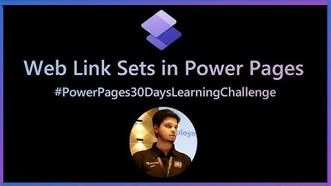 Web Link Sets in Power Pages | Custom Menu in Power Pages