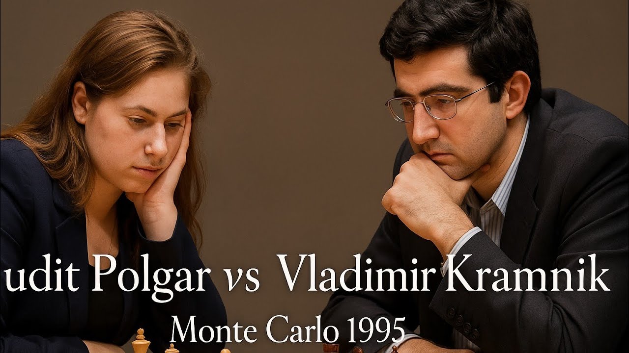 Judit Polgar vs Vladimir Kramnik ◉ Melody Amber 1995 | Strategic Genius!