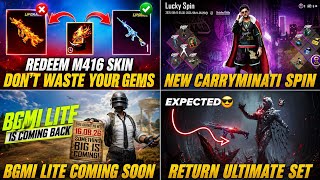 🔴 DON'T WASTE YOUR GEMS | NEW CARRYMINATI SPIN |✅️ BGMI LITE COMING SOON |🥶 4.6 RETURN ULTIMATE SET screenshot 3