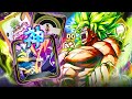 Les dgats de malade   broly lf zenkai boost darts max arrache tout  dragon ball legends