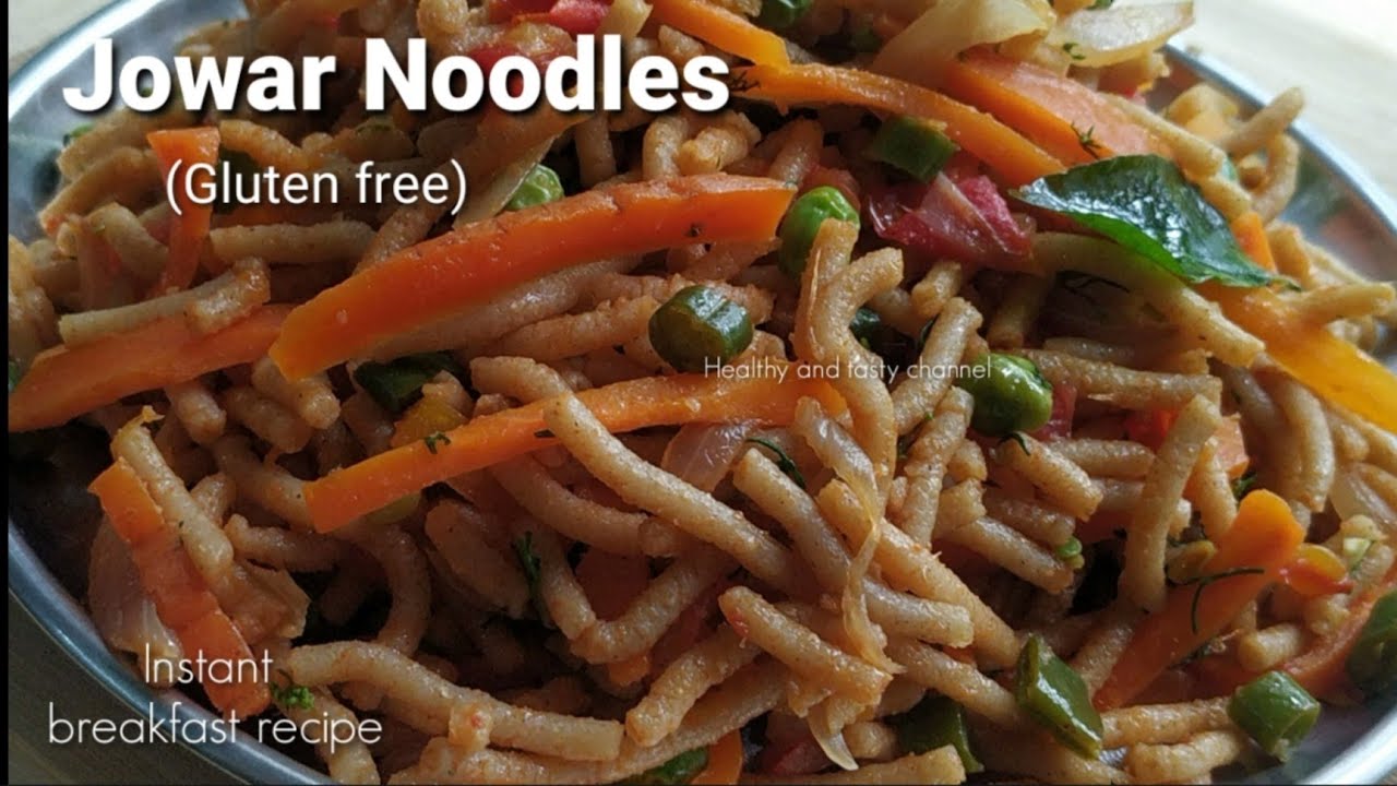 Jowar noodles - gluten free - ज्वार नुडल्स -  breakfast recipe - jowar / sorghum / millet recipe | Healthy and Tasty channel