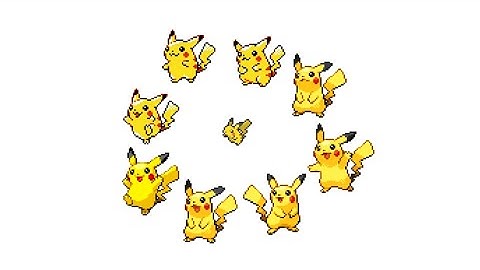 Pokemon Pixel-Pikachu Compilation[Pixel Art]