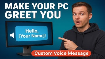 Make Your PC Greet You 👋 — Secret Windows Trick!