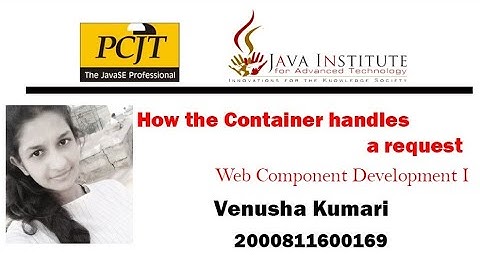 How the Container handles a request