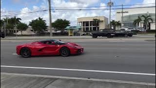 Ferrari LaFerrari acceleration sound in Palm Beach Florida #supercars #exotic #ferrari