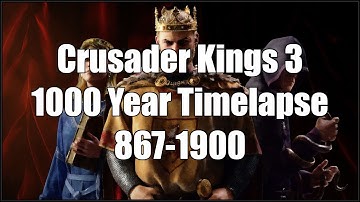 Crusader Kings 3 - 1000 Year AI Only Timelapse