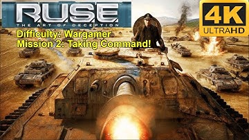 R.U.S.E. - 4K60FPS - WarGamer - North Africa - Mission 2: Taking Command!