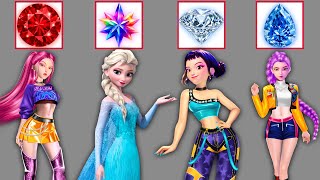 Download Lagu Epic Glow Up! Gem Battle Fashion Transformation 💎 | Rumi, Mira, Zoey \u0026 Elsa | Stars Wow MP3