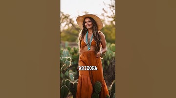 stereotypical woman in each state according to Ai #ai#stereotypes #US #usa #woman #animation #mom