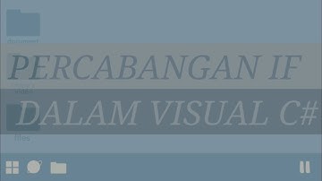 Percabangan IF dalam Visual C#