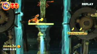 Donkey Kong Country Returns ~ 3-4 Damp Dungeon Shiny Gold