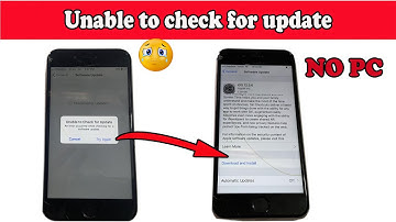 Fix unable to check for update an error occurred | No Computer For Software update On iPhone or iPad