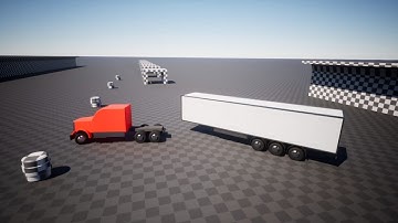 Unreal Engine 5 Truck with Trailer + Project Files [R-Tune Vehicle Physics]