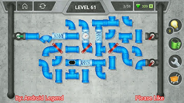 Pipeline Extra Level 61 All 3 stars By Pixign, Android Solution
